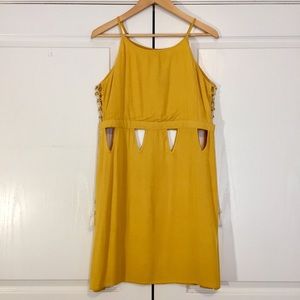 EARTHBOUND Sundress w/Cutouts and Lace-Up Sides, L